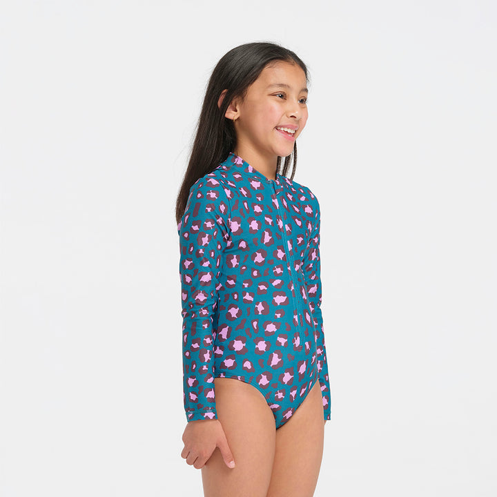 Cancer Council | Kids Leopard Paddle Suit | Side | UPF50+ Protection