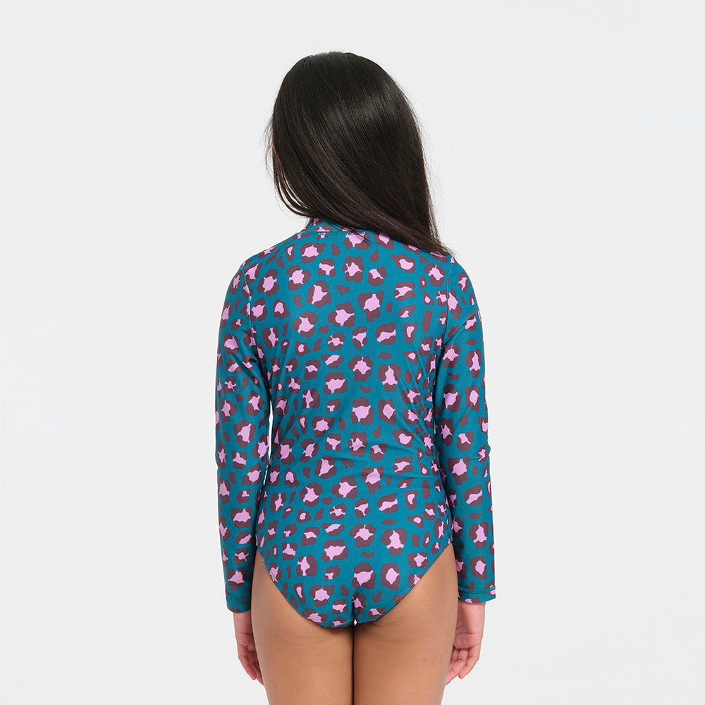 Cancer Council | Kids Leopard Paddle Suit | Back | UPF50+ Protection
