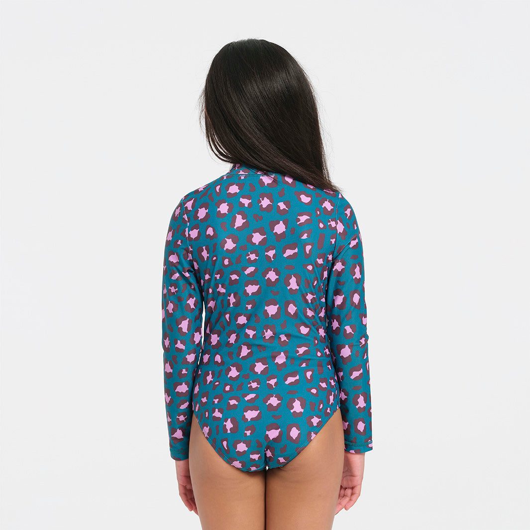 Cancer Council | Kids Leopard Paddle Suit | Back | UPF50+ Protection