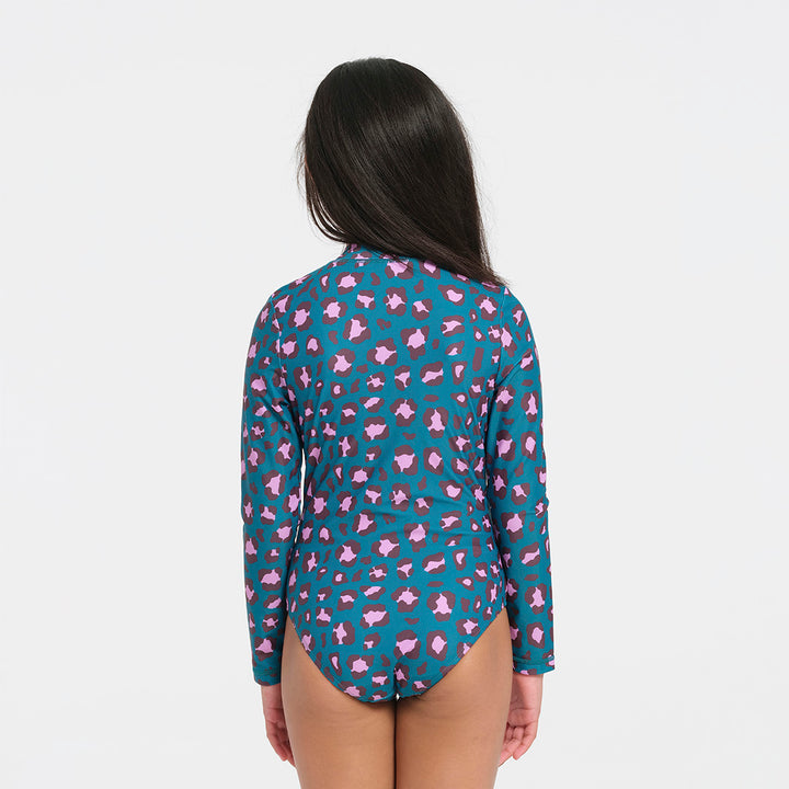 Cancer Council | Kids Leopard Paddle Suit | Back | UPF50+ Protection