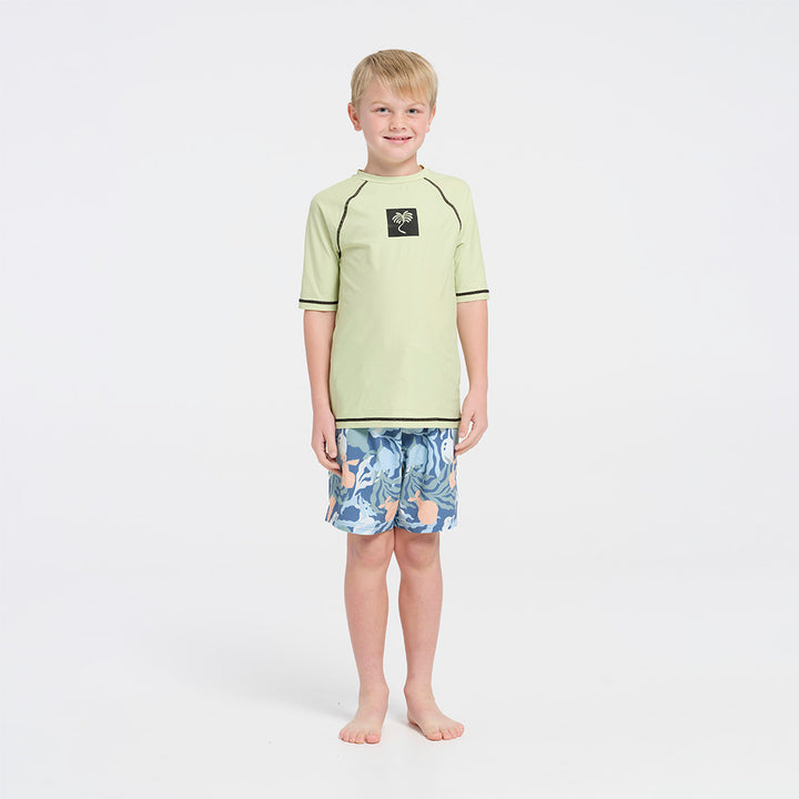 Cancer Council | Kids Sea Breeze Short Sleeve Rashie | Full Body | UPF50+ 