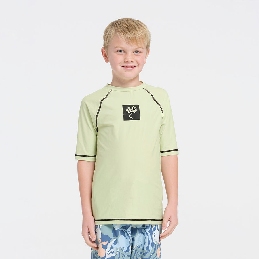 Cancer Council | Kids Sea Breeze Short Sleeve Rashie | Front | UPF50+ Protection