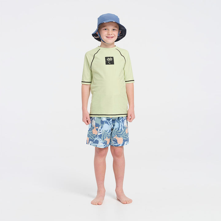 Cancer Council | Kids Sea Breeze Short Sleeve Rashie | Full | UPF50+ 
