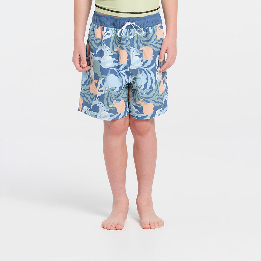 Cancer Council | Kids Summer Sea Boardshorts | Front | UPF50+ Protection
