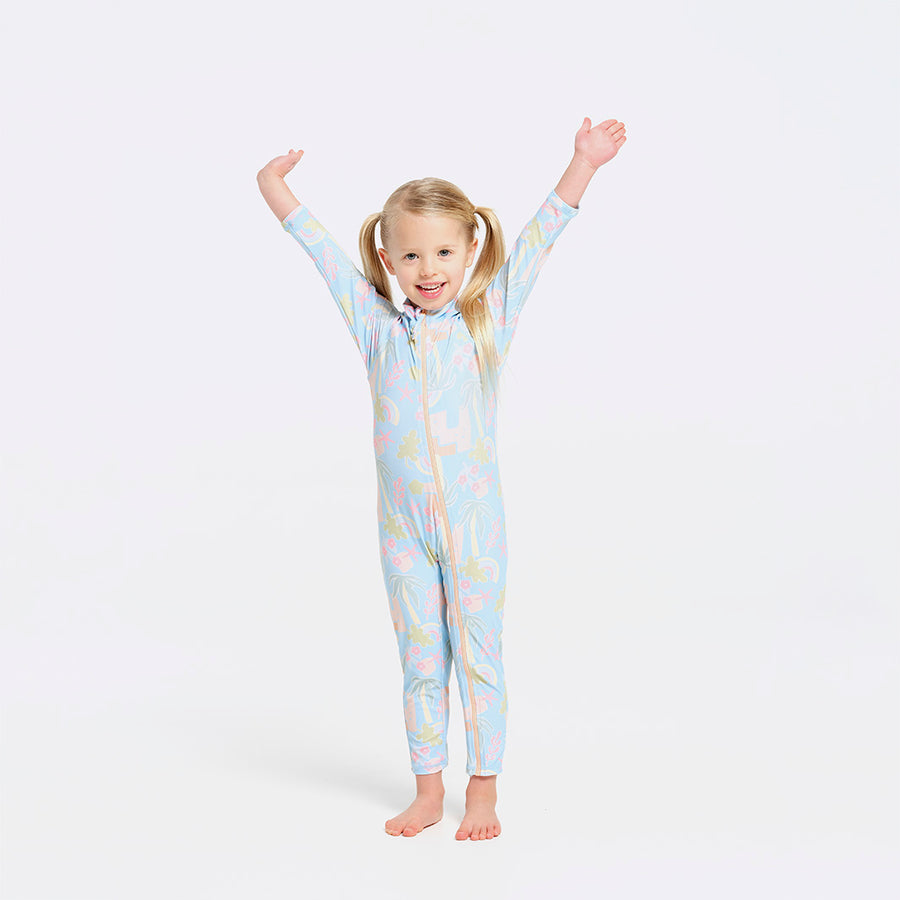 Cancer Council | Seaside Zip Suit | Front | UPF50+ Protection
