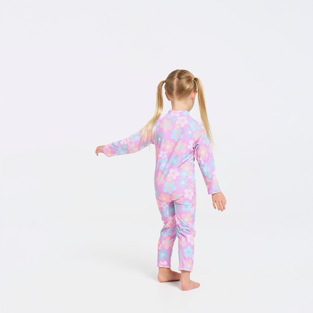 Cancer Council | Posy Swim Zip Suit | Back | UPF50+ Protection
