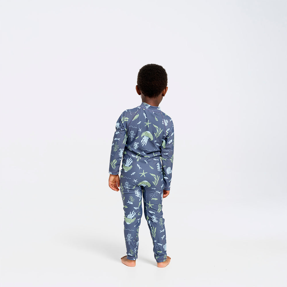 Cancer Council | Deep Sea Swim Zip Suit | Back | UPF50+ Protection