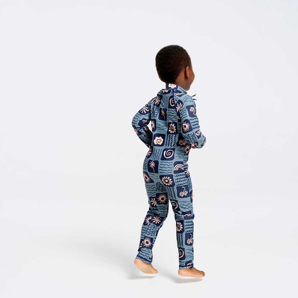 Cancer Council | Deep Shell Swim Zip Suit | Back | UPF50+ Protection