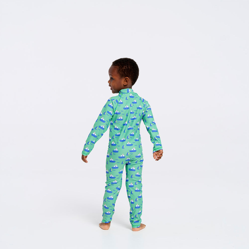 Cancer Council | Boat Swim Zip Suit | Back | UPF50+ Protection