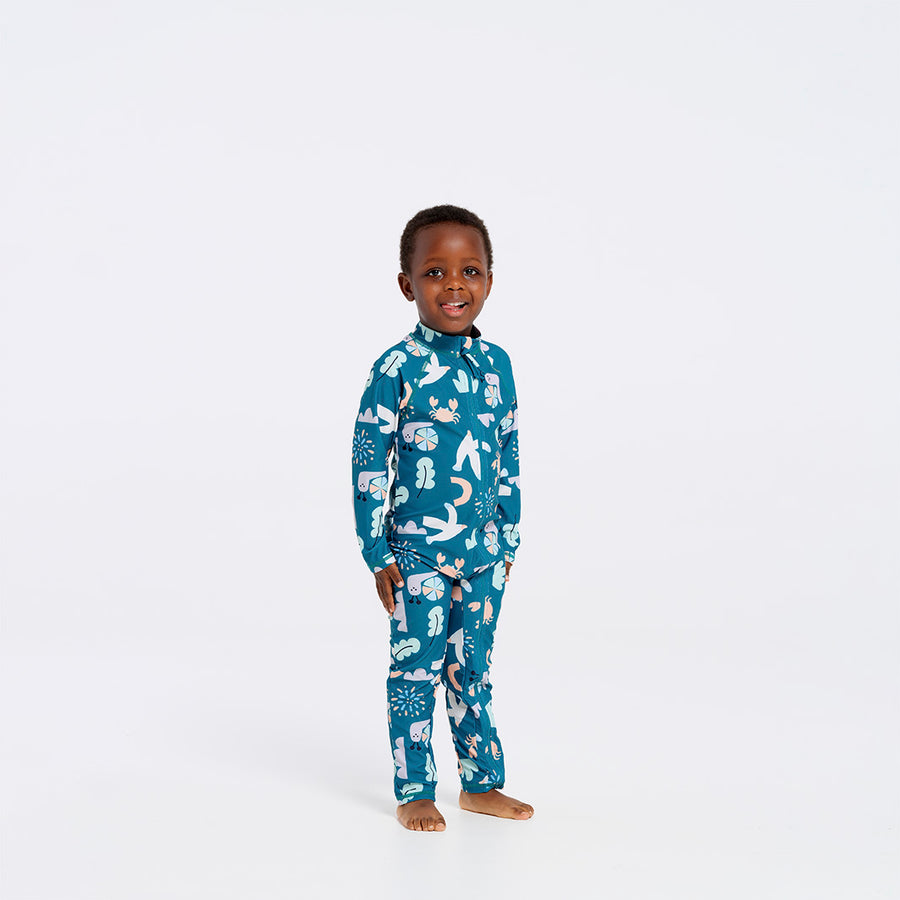 Cancer Council | Gull Swim Zip Suit | Front | UPF50+ Protection