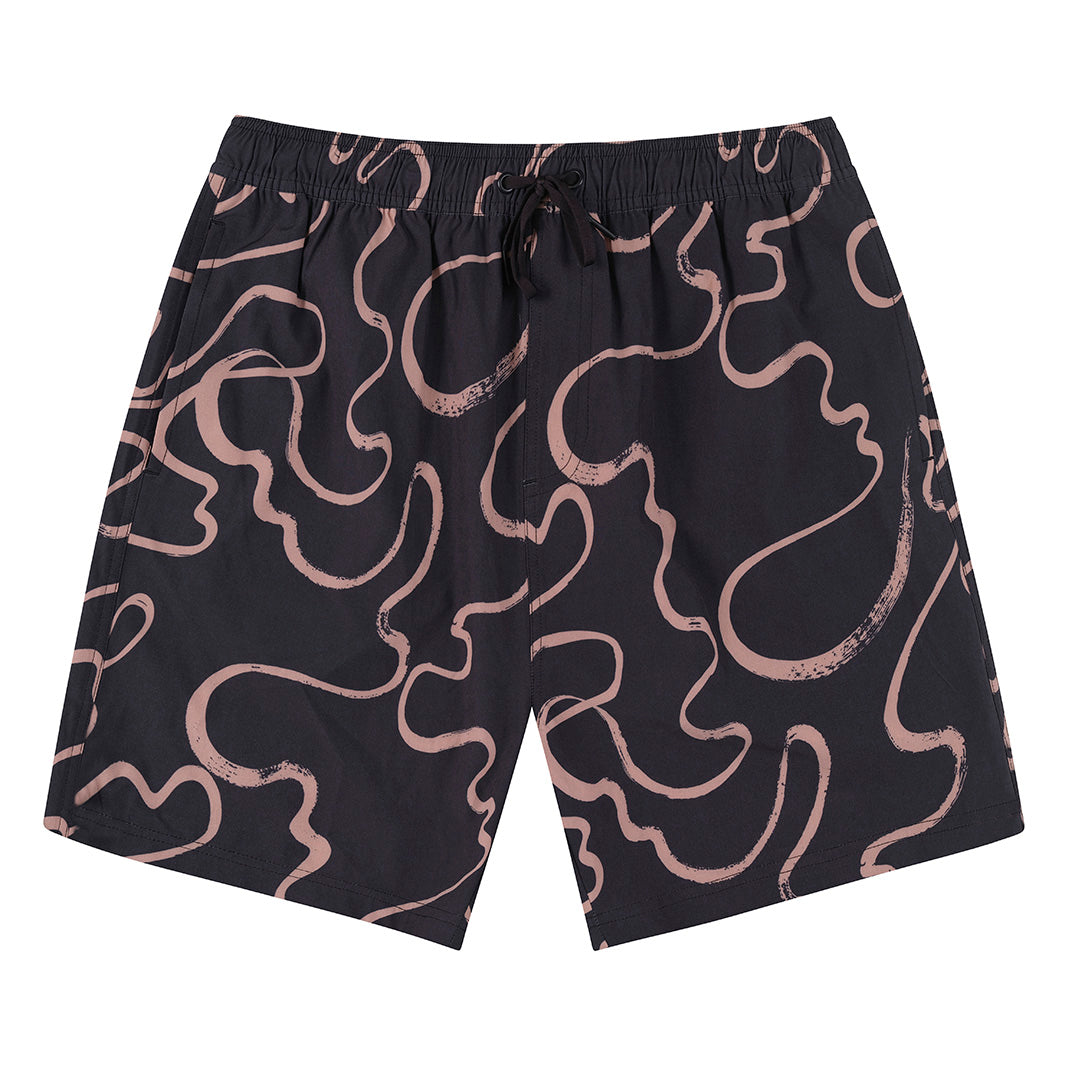 Cancer Council | Mens Swirl Boardshorts | Flat | UPF50+ Protection