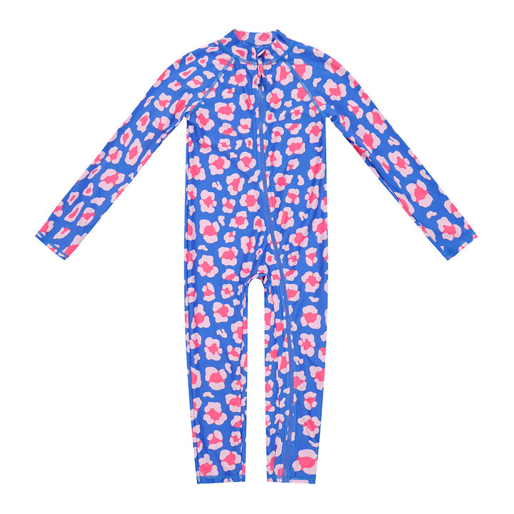 Cancer Council | Bloom Swim Zip Suit | Flat Lay | UPF50+ Protection