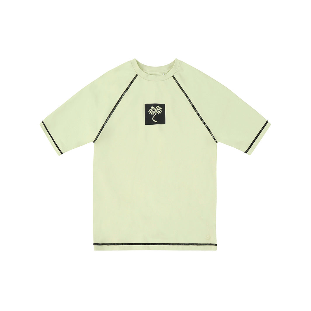 Cancer Council | Kids Sea Breeze Short Sleeve Rashie | Flat | UPF50+ 