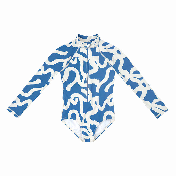 Cancer Council | Kids Waves Paddle Suit | Flat | UPF50+ Protection