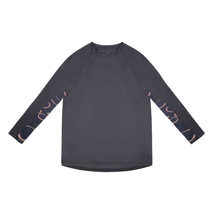 Cancer Council | Mens Swirl LS Rashie | Flat | UPF50+ Protection