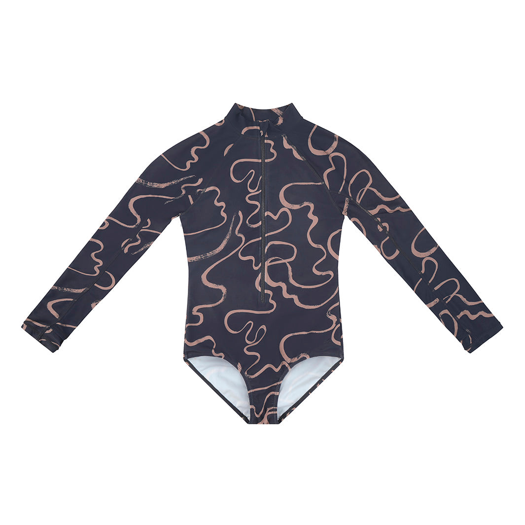 Cancer Council | Womens Swirl Paddle Suit | Flat | UPF50+ Protection