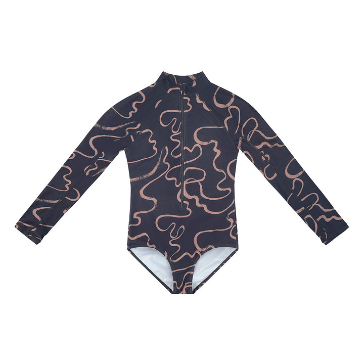 Cancer Council | Womens Swirl Paddle Suit | Flat | UPF50+ Protection