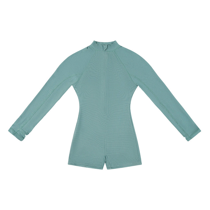 Cancer Council | Womens Sea Mist Boyleg One Piece | Flat | UPF50+ Protection