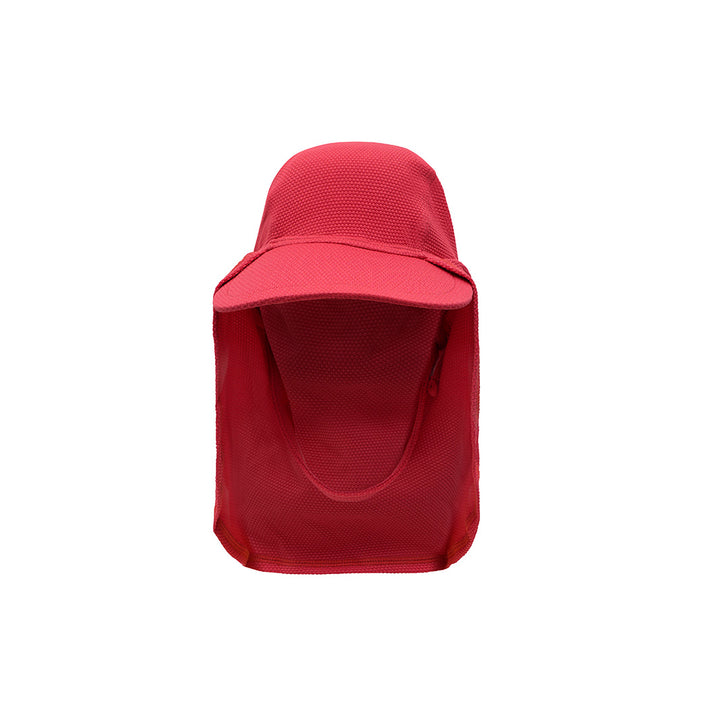 Cancer Council | Toddler Bow Legionnaire Swim Hat - Cardinal | Flat | UPF50+ Protection