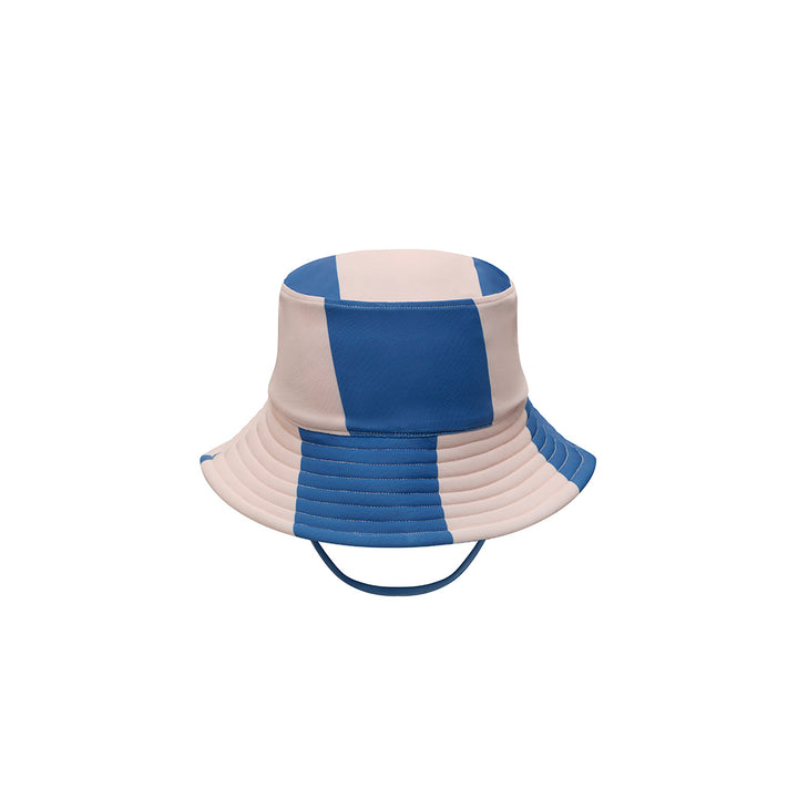 Cancer Council | Toddler Blue Patch Swim Bucket Hat | Back | UPF50+ Protection