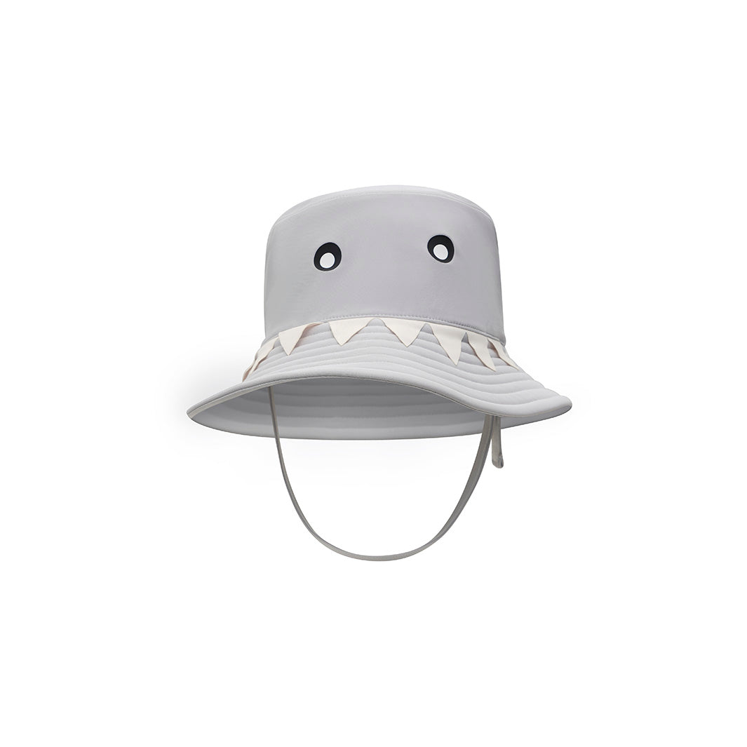 Cancer Council | Toddler Shark Bucket Hat | Flat Front | UPF50+ Protection