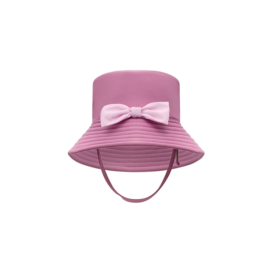 Cancer Council | Kids Bow Bucket Hat | Front | UPF50+ Protection