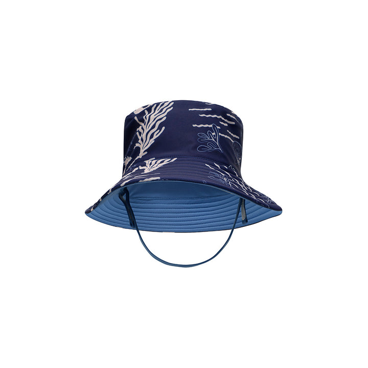 Cancer Council | Kids Coastal Reversible Bucket Hat | Flat | UPF50+ Protection