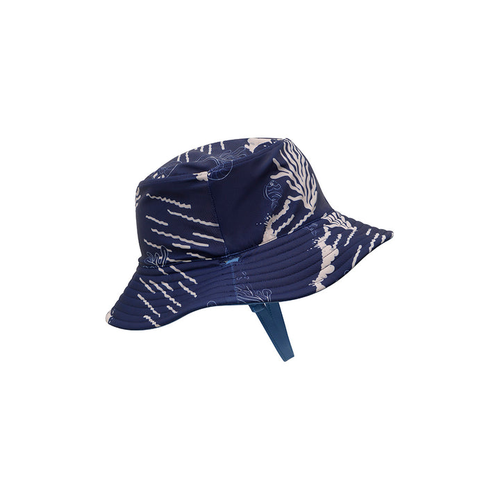 Cancer Council | Kids Coastal Reversible Bucket Hat | Side | UPF50+ Protection