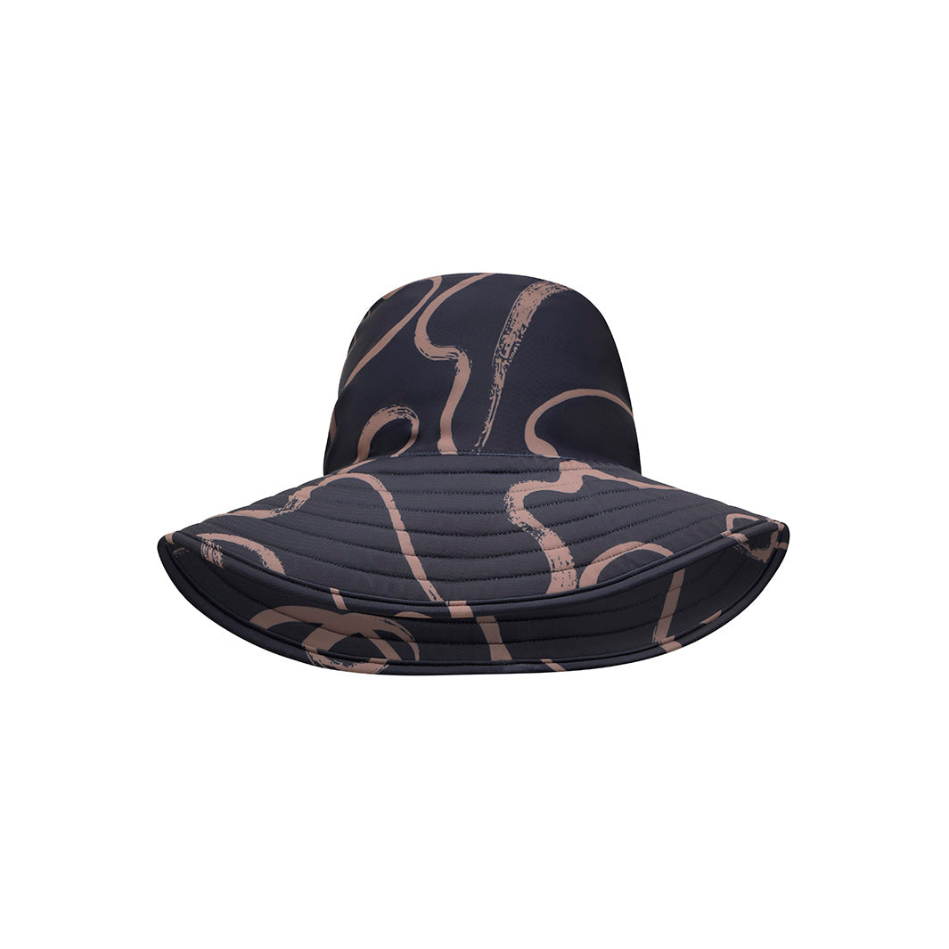 Cancer Council | Womens Swirl Swim Hat | Flat | UPF50+ Protection