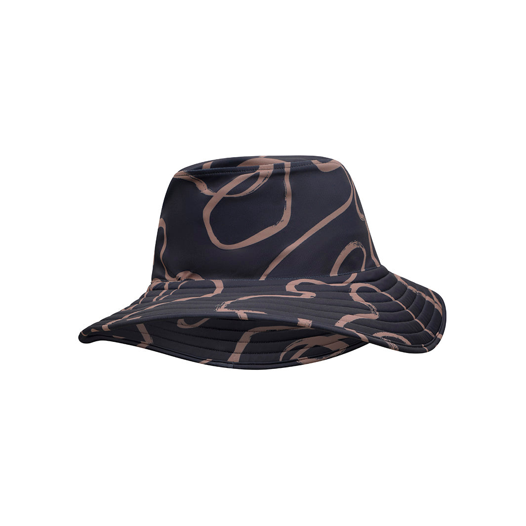 Cancer Council | Womens Swirl Swim Hat | Angle | UPF50+ Protection