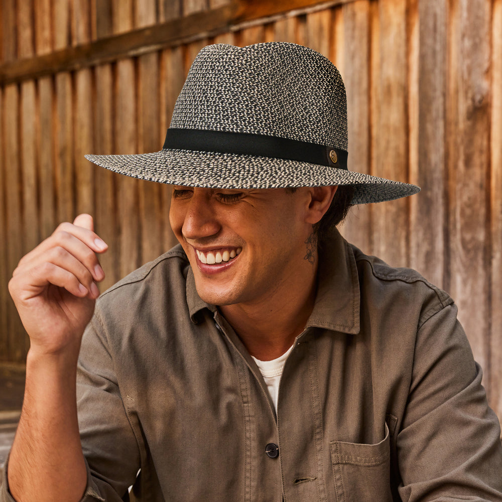 Cancer Council | Outback Lightweight Fedora - Lifestyle | Grey/Black | UPF50+ Protection