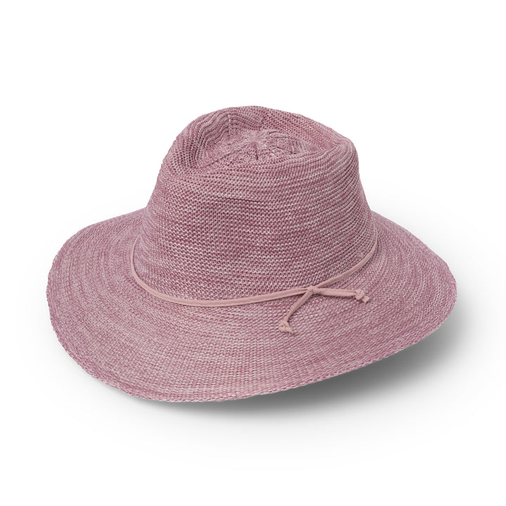 Cancer Council | Jacqui Mannish Hat - Angle | Old Rose Pink | UPF50+ Protection