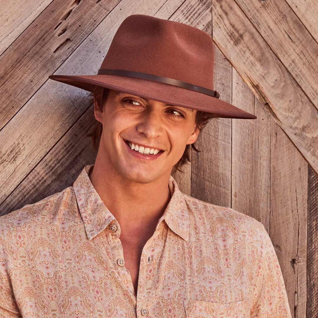 Benadict Fedora Hat - Chocolate