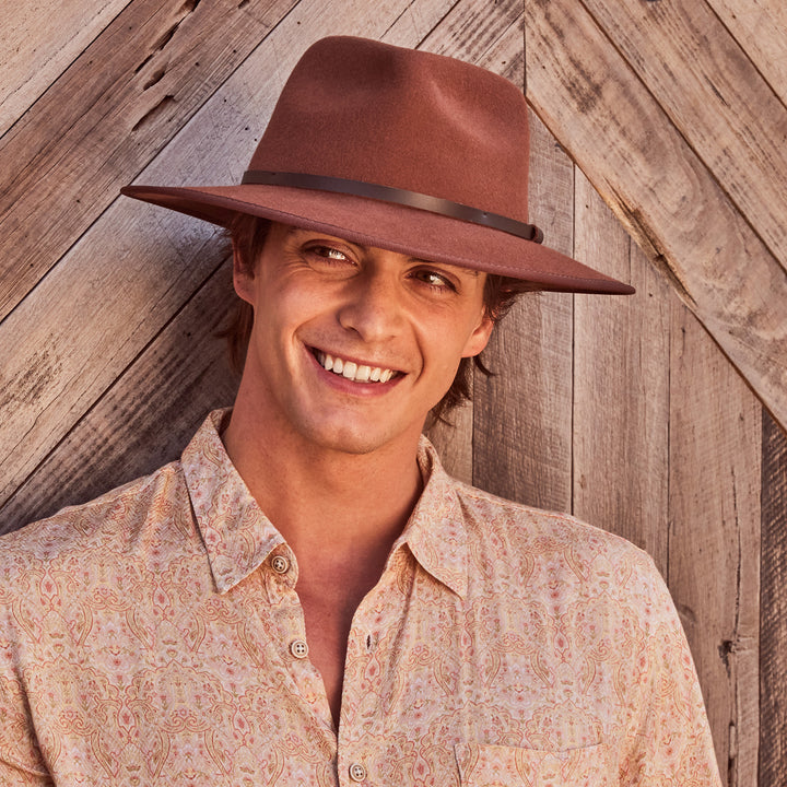 Benadict Fedora Hat - Chocolate