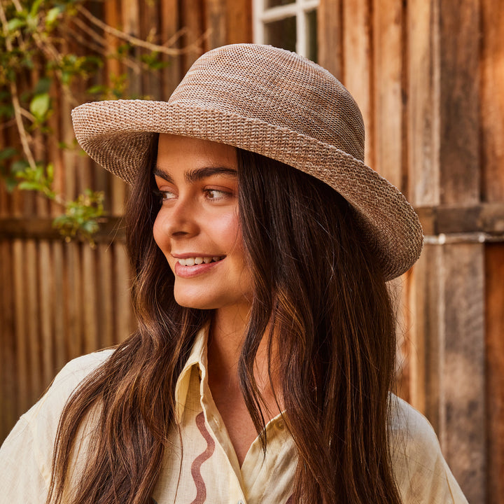 Cancer Council | Classic Breton Hat - Lifestyle | Mixed Camel | UPF50+ Protection