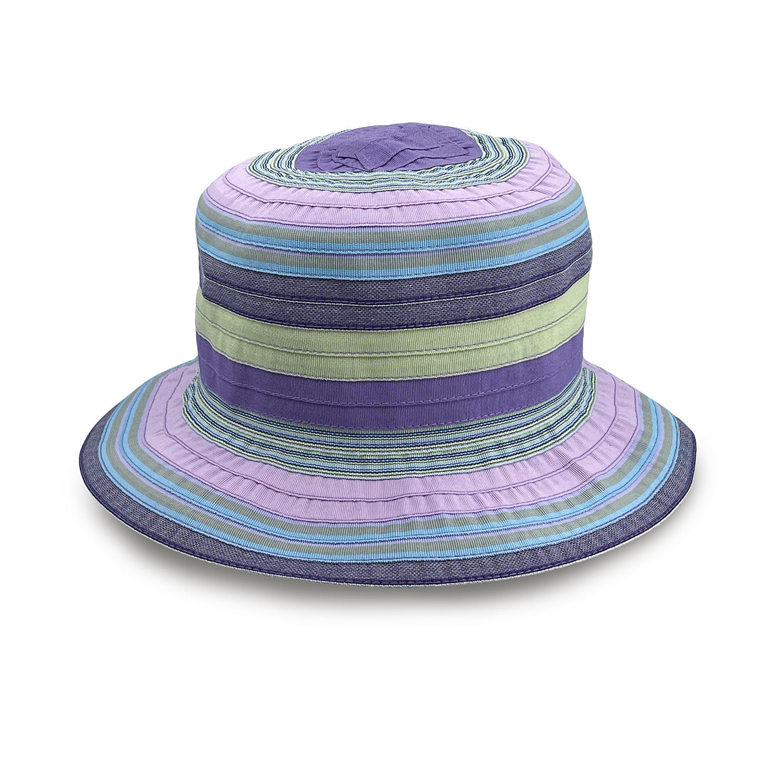 Cancer Council | Chloe Bucket Hat - Side | Lilacs  | UPF50+ Protection