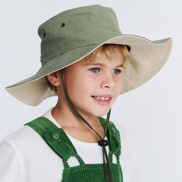 Cancer Council | Symonds Cricket Hat - Lifestyle | Khaki/Beige | UPF50+ Protection