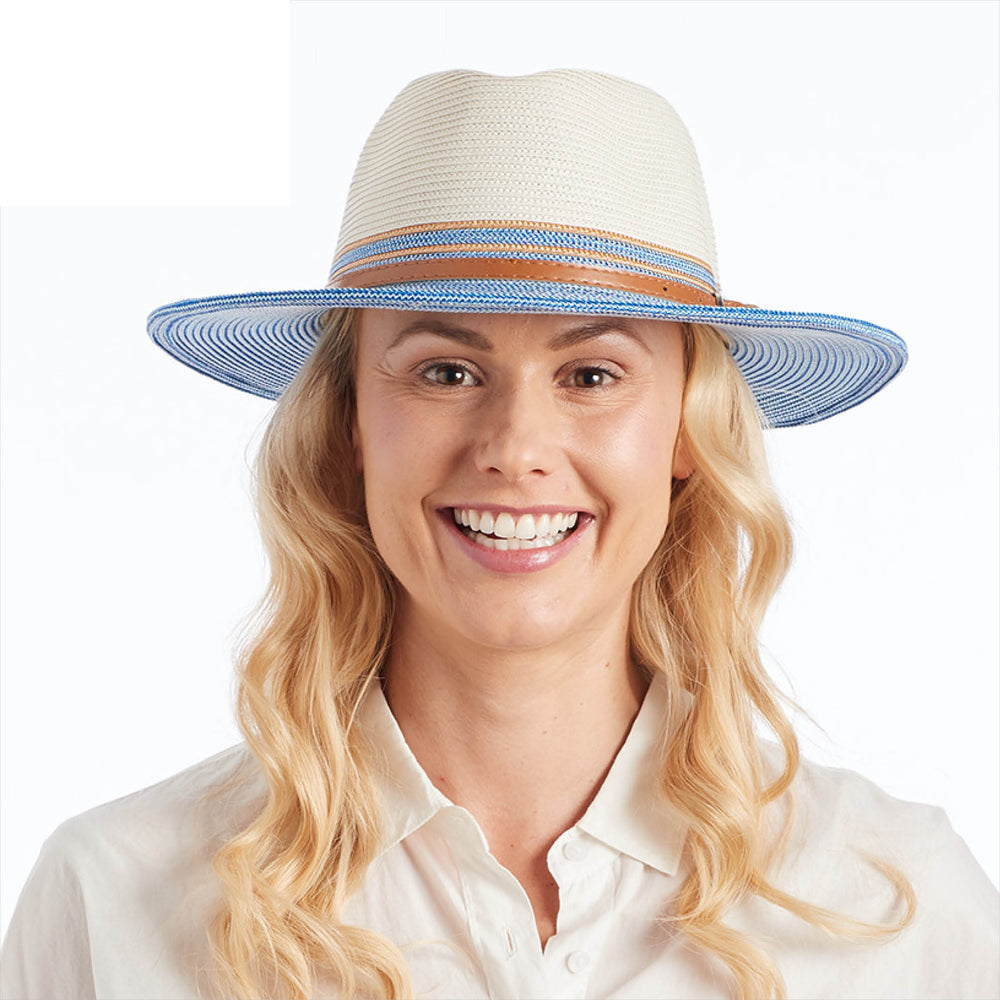 Cancer Council | Heritage Town & Country Hat - Lifestyle | Ivory/Ice Blue | UPF50+ Protection