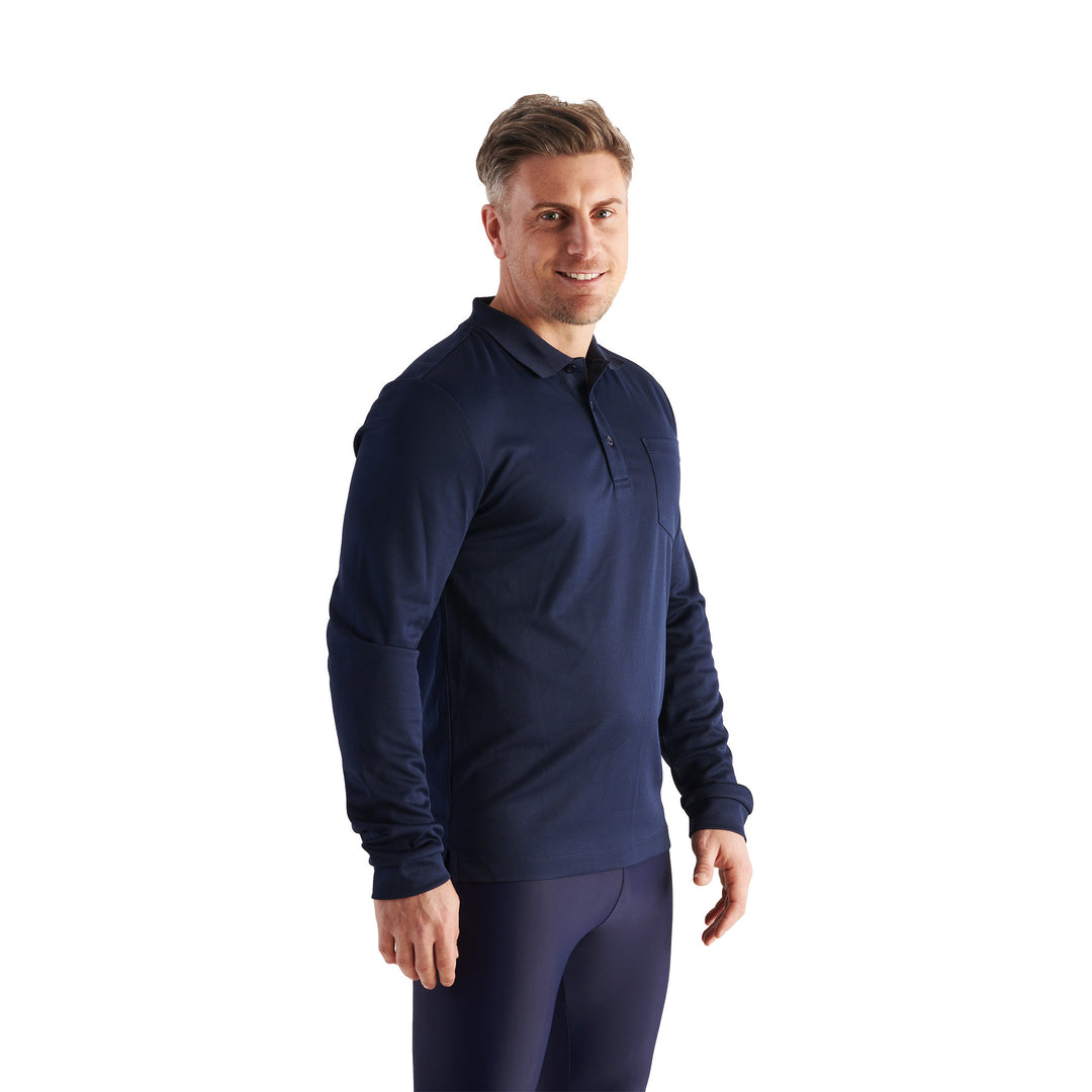 Mens Long Sleeve Polo