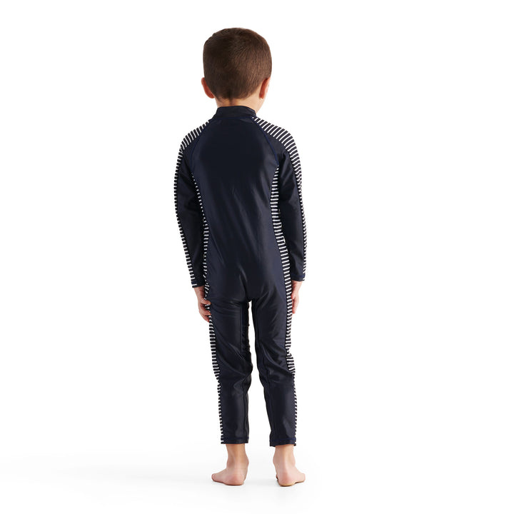 Infant Coast Stripe LS Swim Zip Suit
