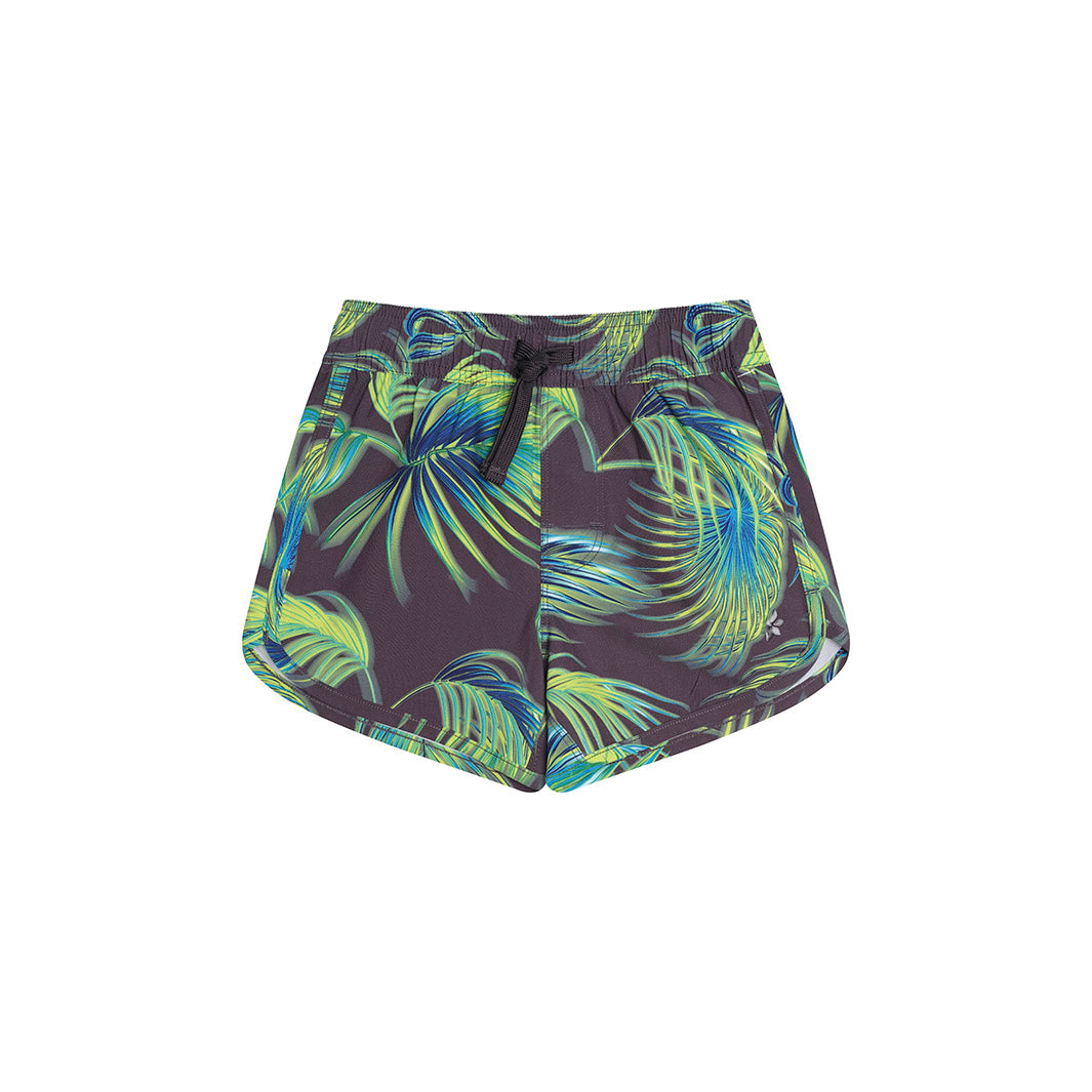 Cancer Council | Palm Breeze Boardshorts - Flat Front | Phantom | UPF50+ Protection