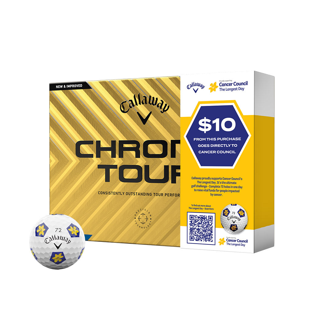 Callaway Chrome Tour Truvis Golf Balls - Cancer Council