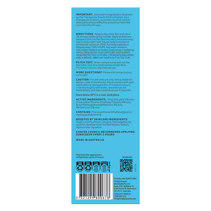 Hydration Boost SPF50+ 50ml - Back Box
