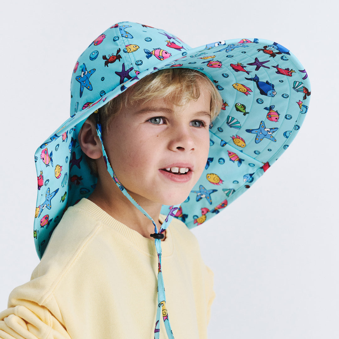 Cancer Council | Lonnie Bucket Hat - Lifestyle | Blue Aquatic | UPF50+ Protection