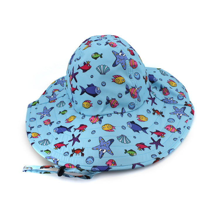 Cancer Council | Lonnie Bucket Hat - Top | Blue Aquatic | UPF50+ Protection