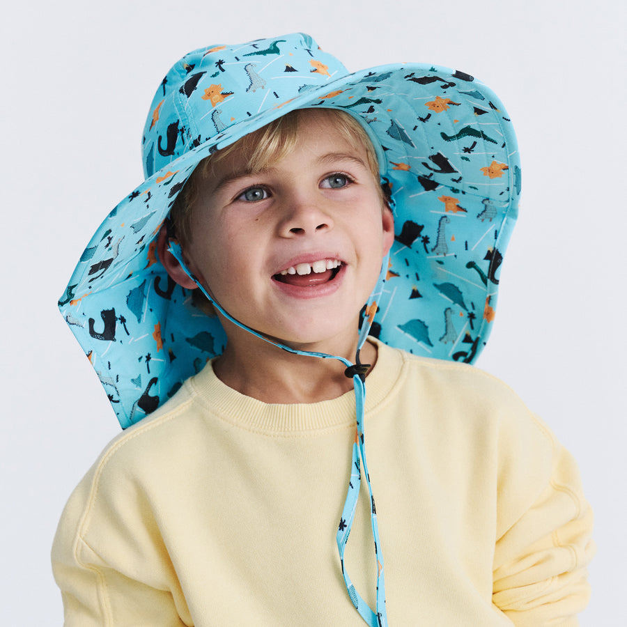 Cancer Council | Lonnie Bucket Hat - Lifestyle | Blue Dinosaur | UPF50+ Protection