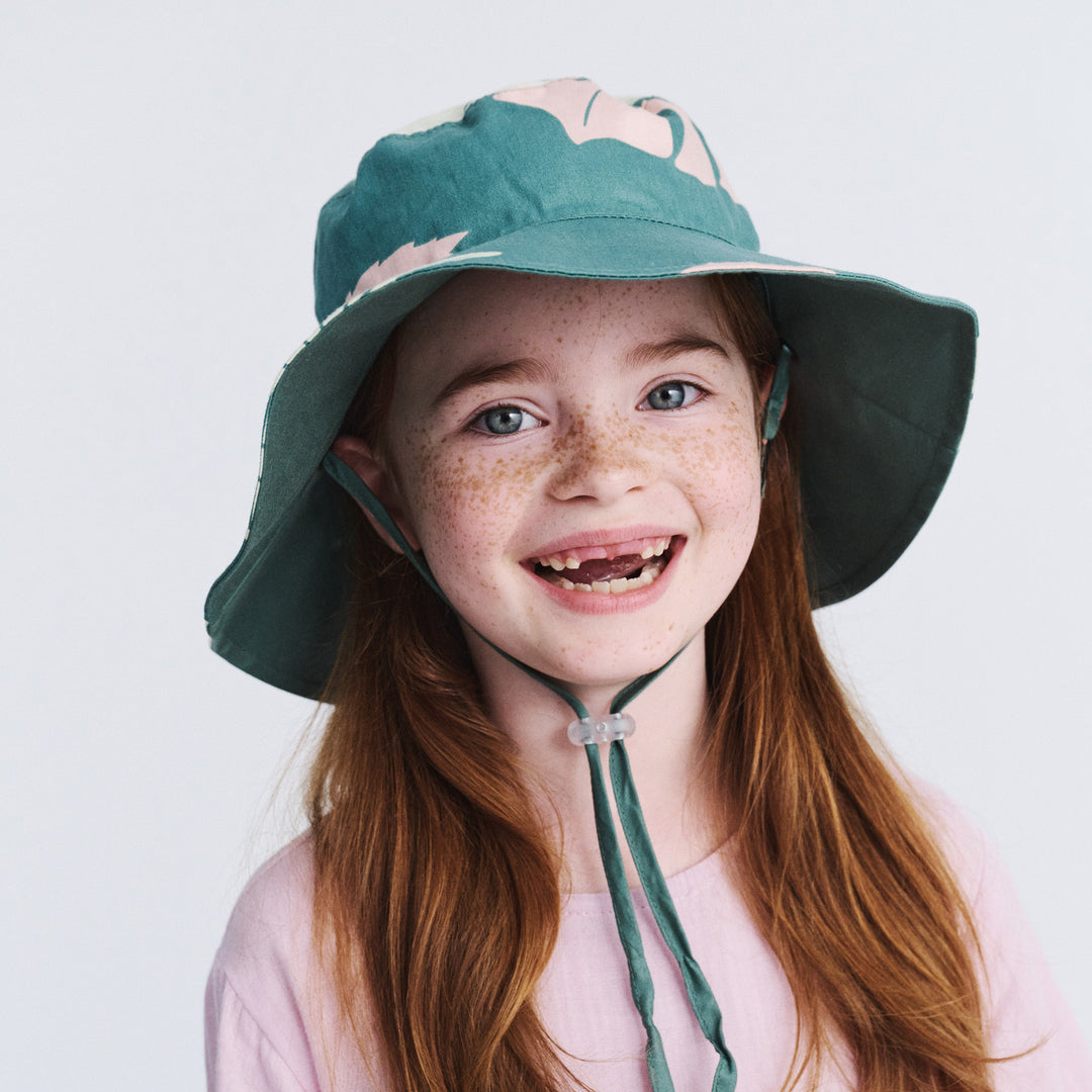 Cancer Council | Robin Bucket Hat - Lifestyle | Green Monstera | UPF50+ Protection