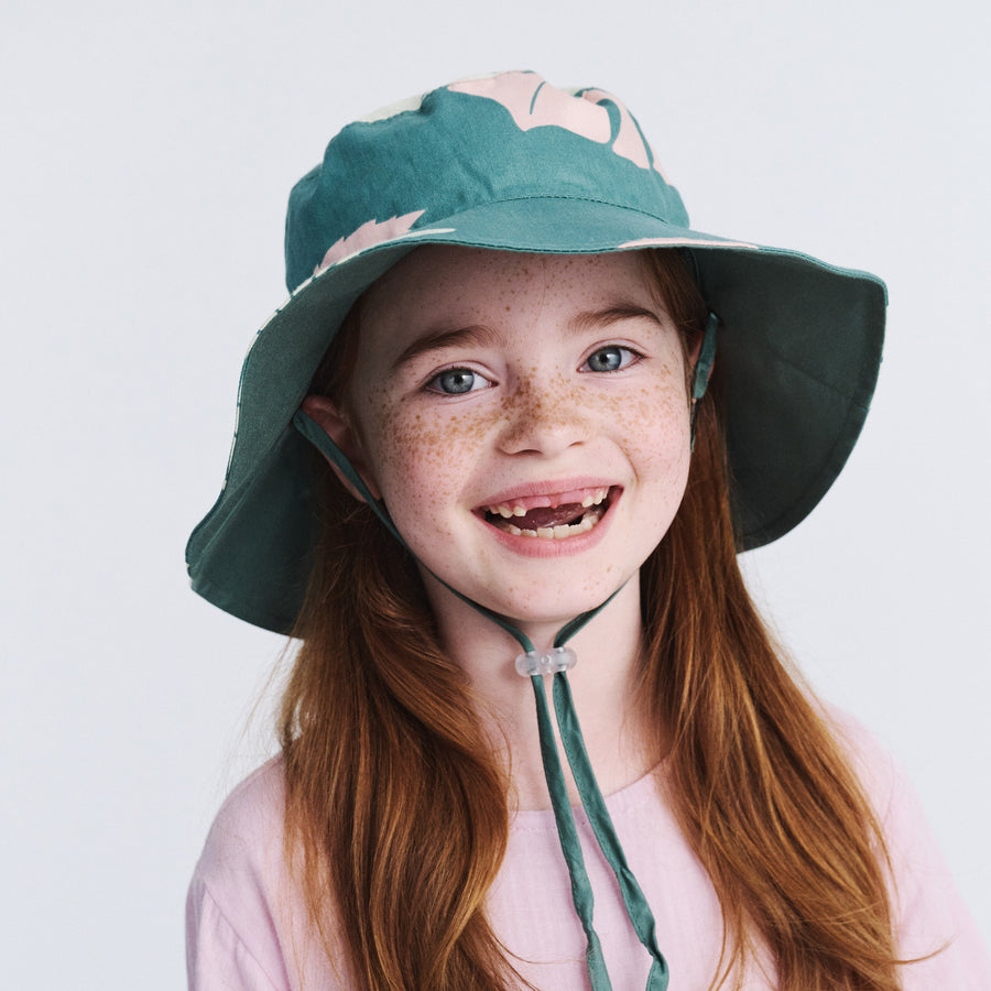 Cancer Council | Robin Bucket Hat - Lifestyle | Green Monstera | UPF50+ Protection
