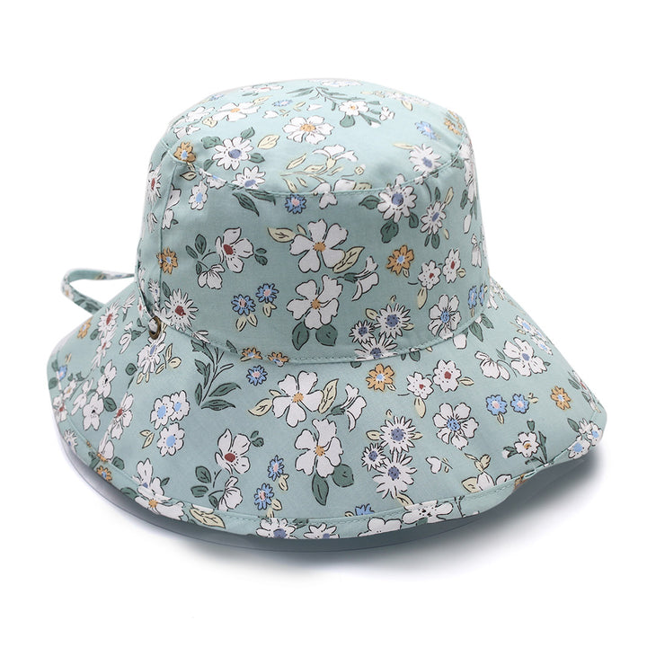 Cancer Council | Robin Bucket Hat | Green Flowers | UPF50+ Protection