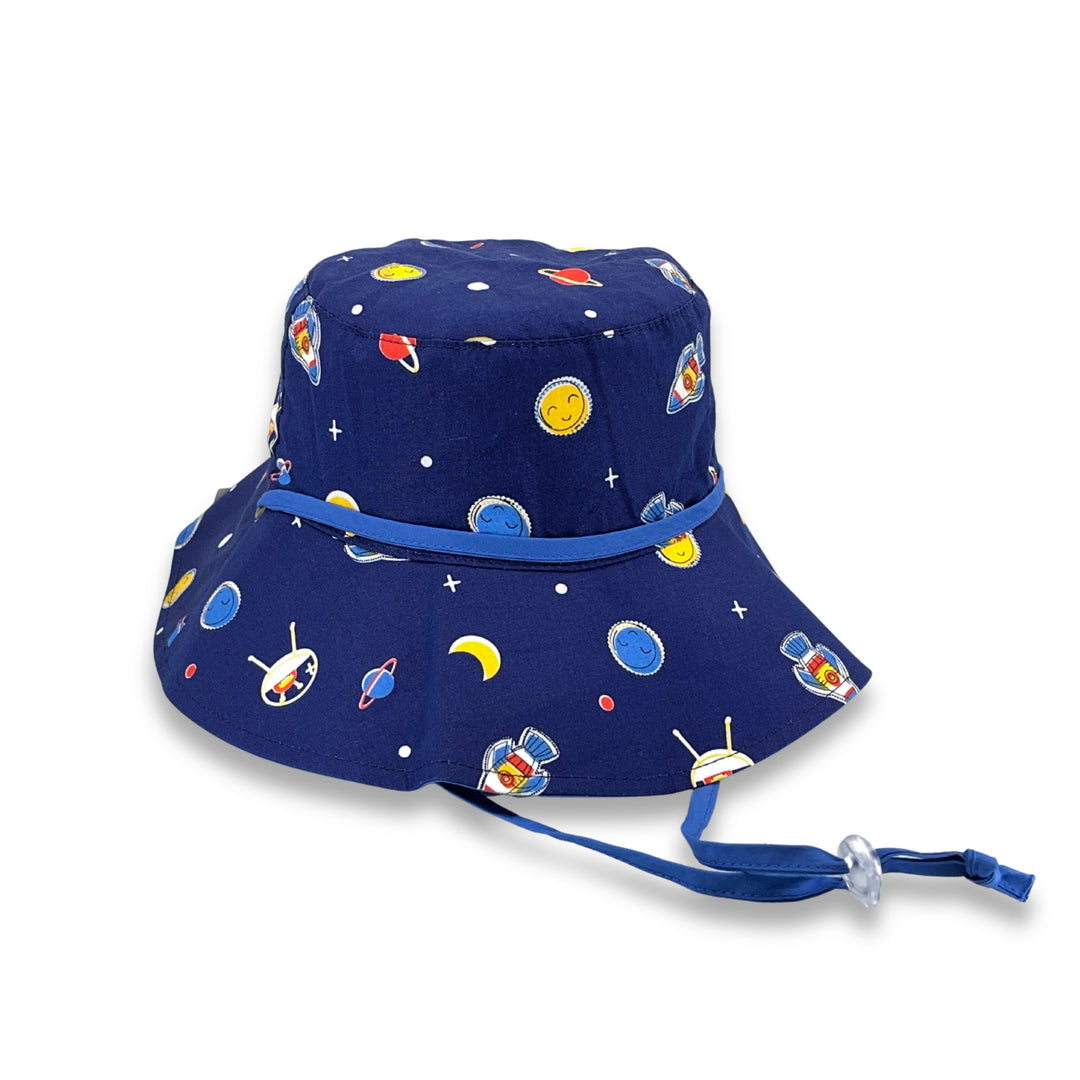 Cancer Council | Robin Bucket Hat - Side | Navy Space | UPF50+ Protection